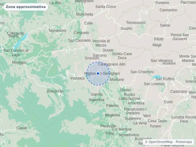 Mappa di Sarnano, Macerata