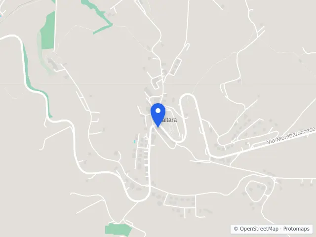 Mappa di Colli al Metauro, Pesaro e Urbino