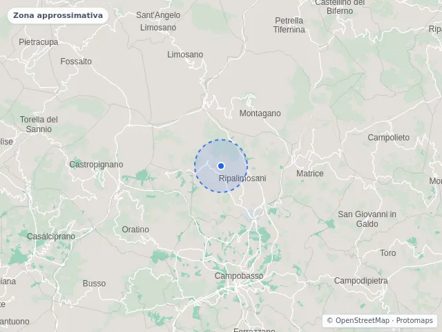 Mappa di Ripalimosani, Campobasso