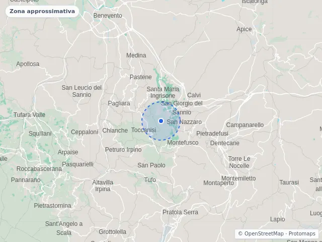 Mappa di San Martino Sannita, Benevento