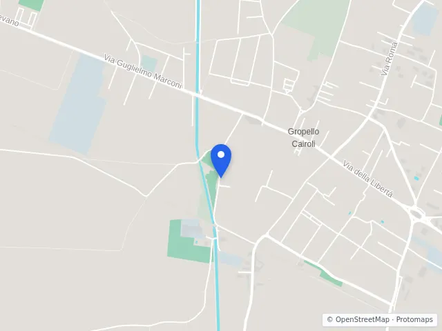 Mappa di Gropello Cairoli, Pavia