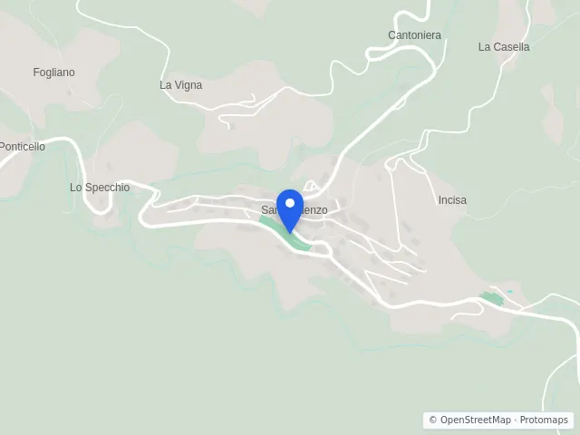 Mappa di San Godenzo, Firenze