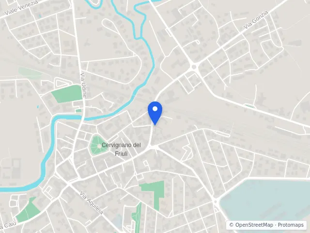 Mappa di Cervignano del Friuli, Udine