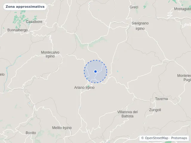 Mappa di Ariano Irpino, Avellino
