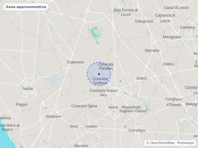 Mappa di Galatina, Lecce