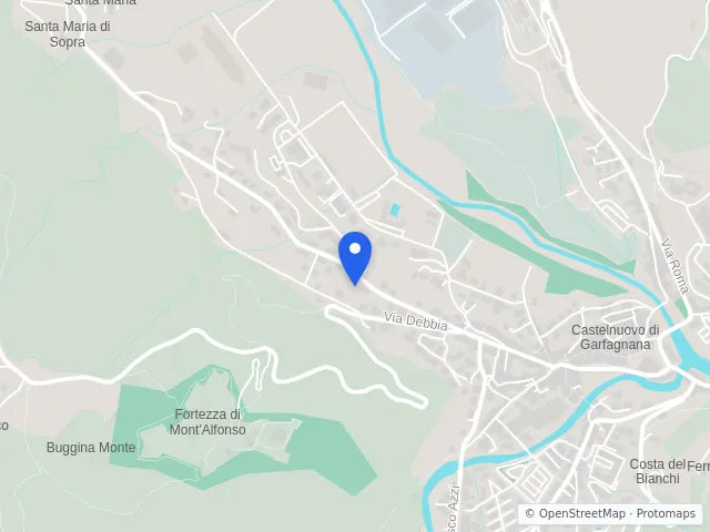 Mappa di Castelnuovo di Garfagnana, Lucca