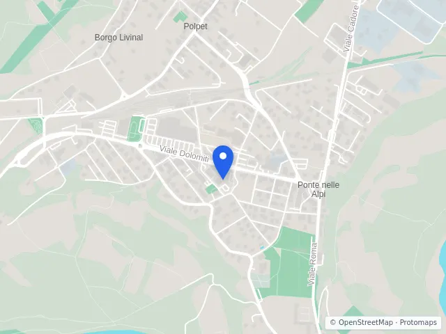 Mappa di Ponte nelle Alpi, Belluno