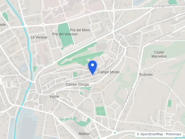 Mappa di Feltre, Belluno