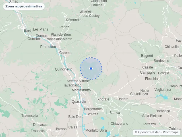 Mappa di Settimo Vittone, Torino