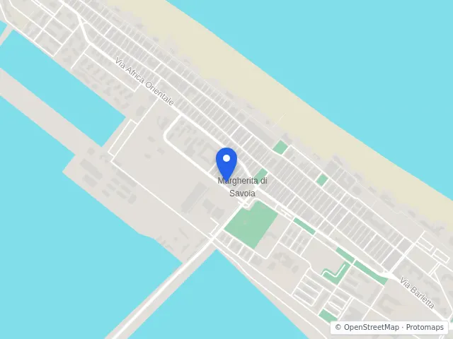 Mappa di Margherita di Savoia, Barletta-Andria-Trani