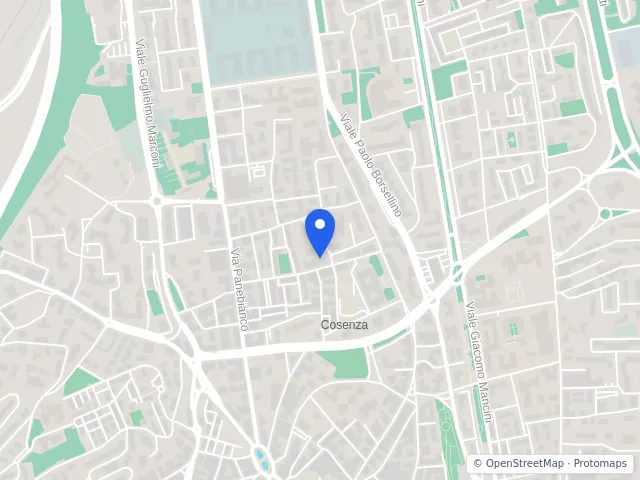 Mappa di Cosenza