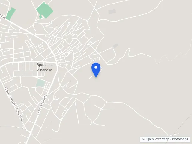 Mappa di Spezzano Albanese, Cosenza