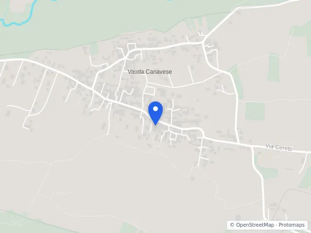 Mappa di Vauda Canavese, Torino