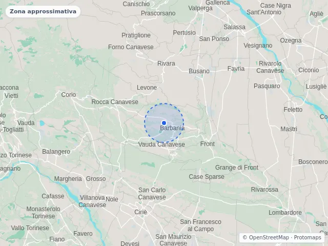 Mappa di Barbania, Torino