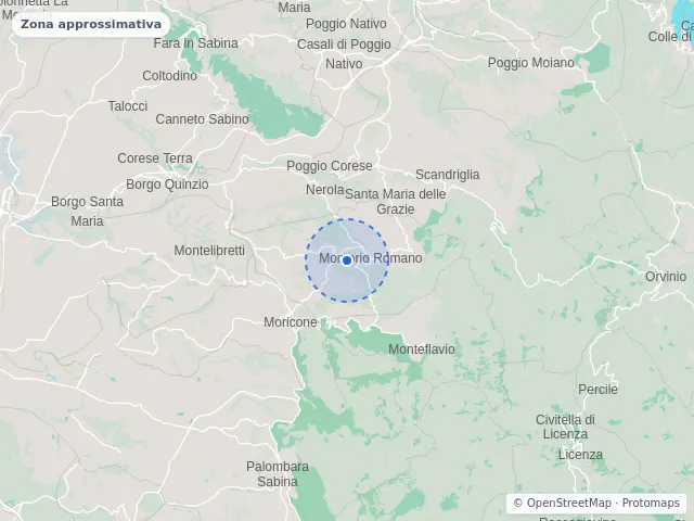 Mappa di Montorio Romano, Roma