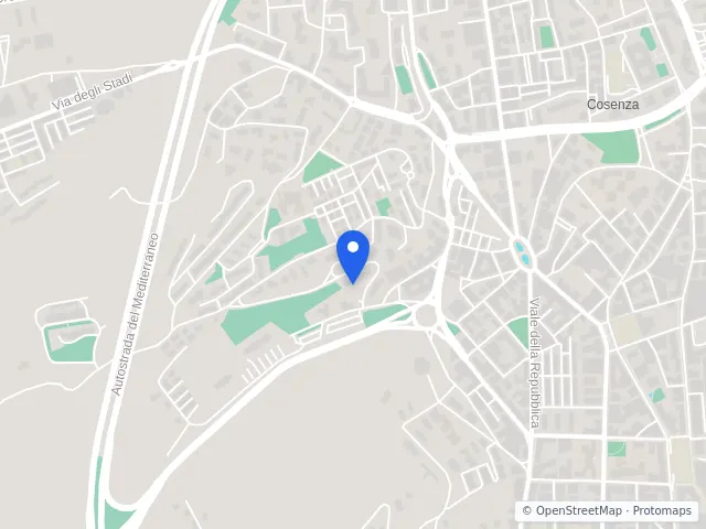 Mappa di Cosenza