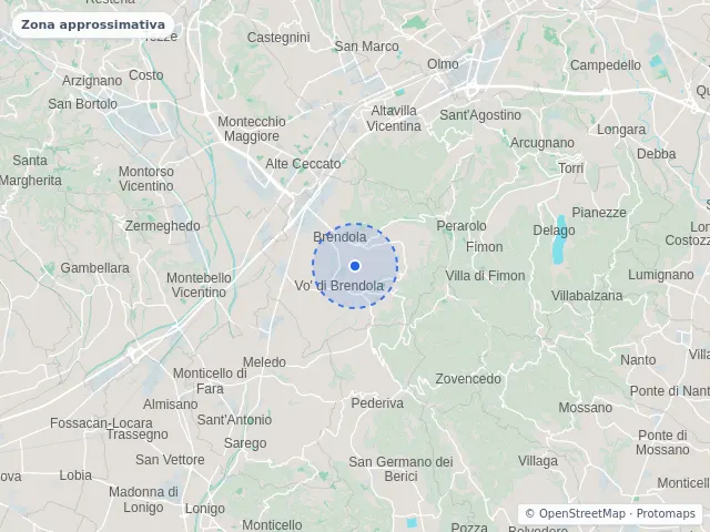 Mappa di Brendola, Vicenza