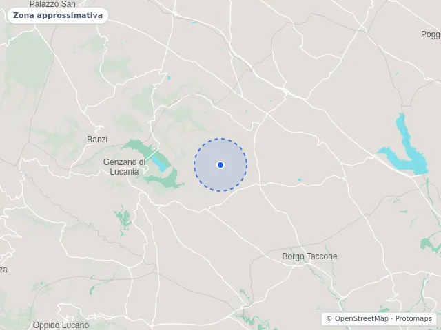 Mappa di Genzano di Lucania, Potenza
