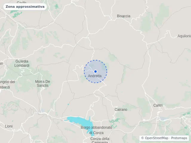 Mappa di Andretta, Avellino