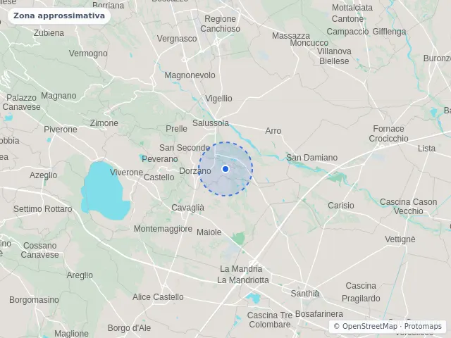 Mappa di Dorzano, Biella