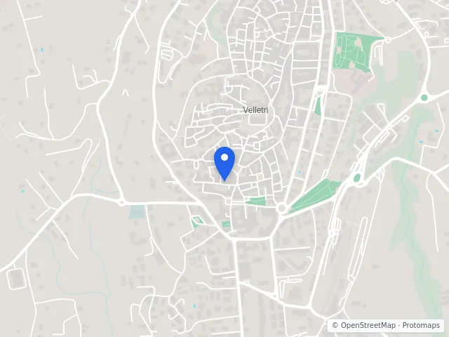 Mappa di Velletri, Roma