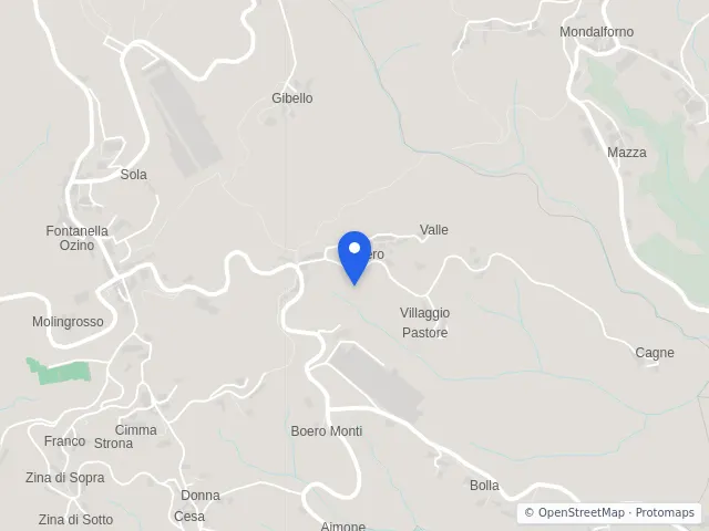 Mappa di Strona, Biella