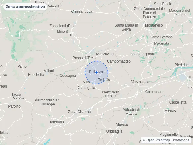 Mappa di Pollenza, Macerata