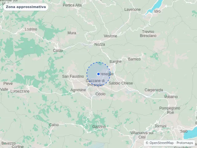 Mappa di Preseglie, Brescia
