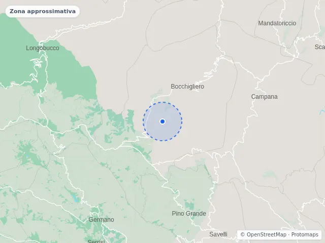 Mappa di Bocchigliero, Cosenza