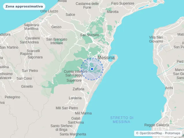 Mappa di Messina