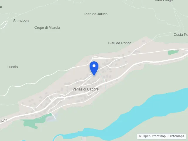 Mappa di Valle di Cadore, Belluno