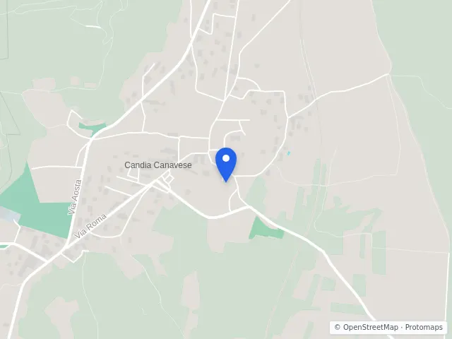 Mappa di Candia Canavese, Torino