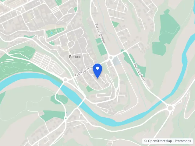 Mappa di Belluno
