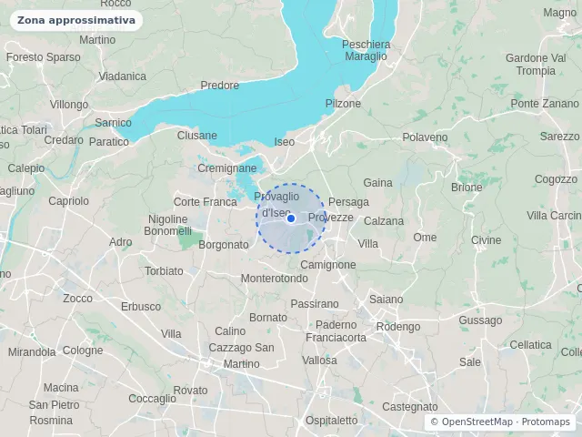 Mappa di Provaglio d'Iseo, Brescia