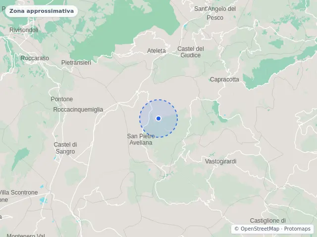 Mappa di San Pietro Avellana, Isernia
