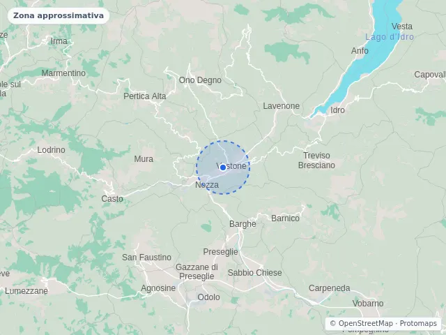 Mappa di Vestone, Brescia