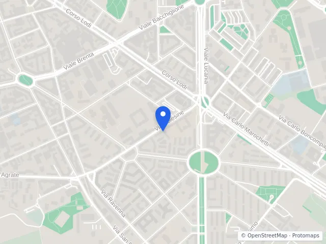 Mappa di Milano