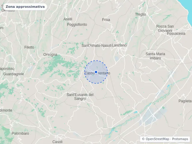 Mappa di Castel Frentano, Chieti