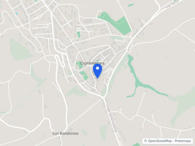 Mappa di Cupramontana, Ancona