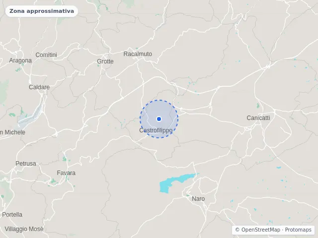 Mappa di Castrofilippo, Agrigento