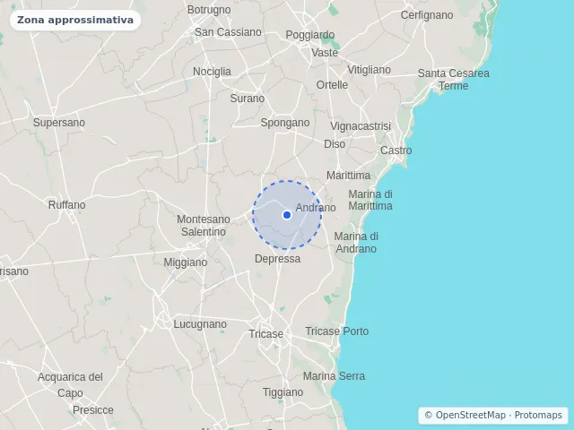 Mappa di Andrano, Lecce