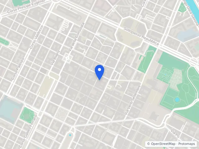 Mappa di Torino