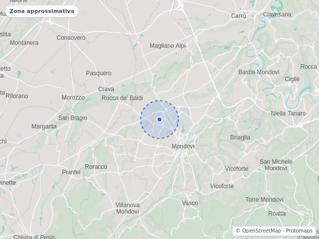 Mappa di Mondovì, Cuneo
