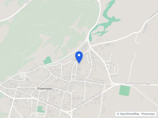 Mappa di Peveragno, Cuneo
