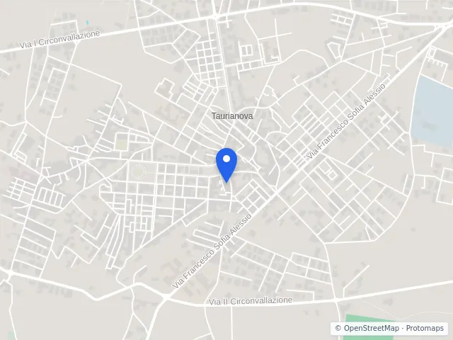 Mappa di Taurianova, Reggio di Calabria