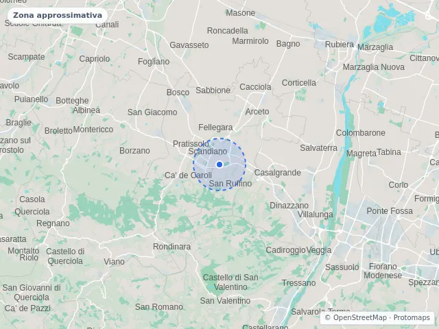 Mappa di Scandiano, Reggio Emilia