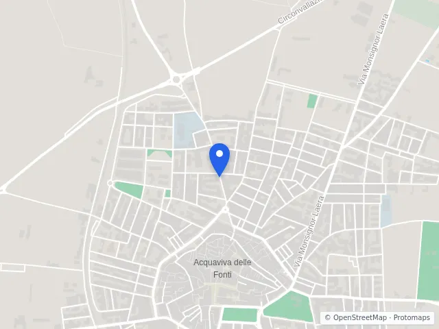 Mappa di Acquaviva delle Fonti, Bari