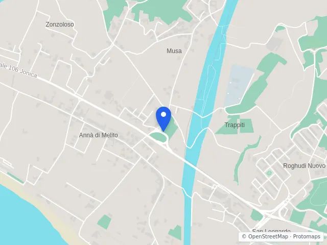 Mappa di Melito di Porto Salvo, Reggio di Calabria