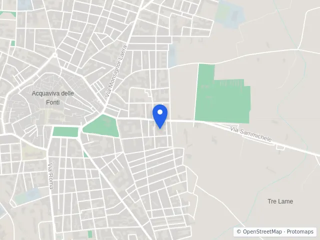 Mappa di Acquaviva delle Fonti, Bari