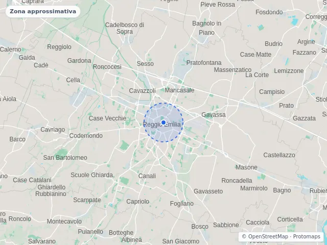 Mappa di Reggio nell'Emilia, Reggio Emilia